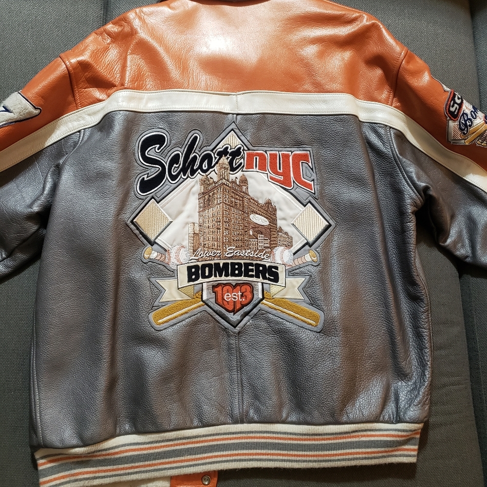 Schott NYC Lower Eastside Bombers Leather Jacket